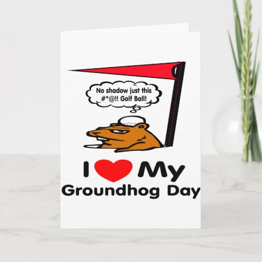De Dag van Groundhog Kaart (Voorkant)