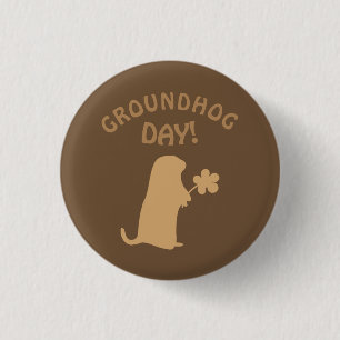 De Dag van Groundhog Ronde Button 3,2 Cm