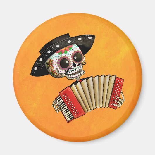 De dag van het dode skelet El Mariachi Magneet (Voorkant)