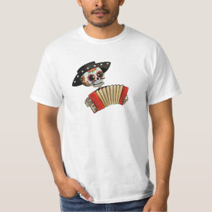 De dag van het dode skelet El Mariachi T-shirt