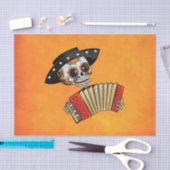 De dag van het dode skelet El Mariachi Tissuepapier (Craft)