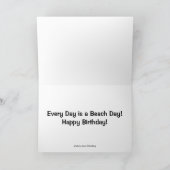 De Dag van het Strand van Amish Kaart (Binnen)