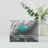 De dag van je geboorte is... briefkaart (Staand voorkant)