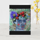 De Dag van Muerte van de kerstman van het Dode Kaart (Gele Bloem)