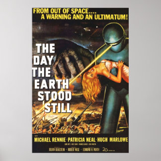 De dag waarop de aarde nog trok poster