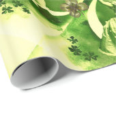 DE DAGDAG VAN DE ST-PATRICK MET SHAMROCKS CADEAUPAPIER (Rol Hoek)