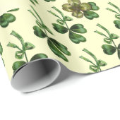 DE DAGDAG VAN DE ST-PATRICK MET SHAMROCKS CADEAUPAPIER (Rol Hoek)