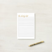 "De dagelijkse lijst"-laptop Post-it® Notes (Op bureau)