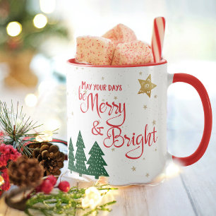 De dagen zijn Merry en de Heldere Citaat Trees Gol Mok