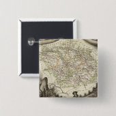 De dageraad vierkante button 5,1 cm (Voorkant /achterkant)