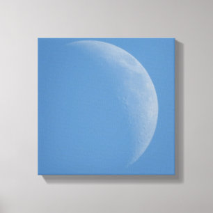 De Dagmaan, Maan Fotografie Kunst Canvasprint Canvas Afdruk