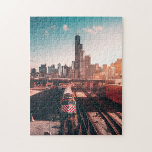 De Daily Jigzaag Puzzle/Subway Train Jigzaag Puzzl Legpuzzel