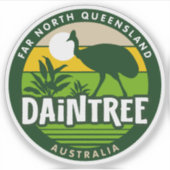 De Daintree, de Sticker van Far North Queensland (Voorkant)