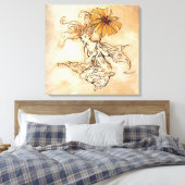 De Daisy Fairy Canvas Afdruk (Insitu (Slaapkamer))