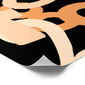 De dalende aantallen abstracte achtergrond. Abstra Poster (Hoek)