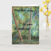 De dalende kaart van de boomVerjaardag (Gele Bloem)