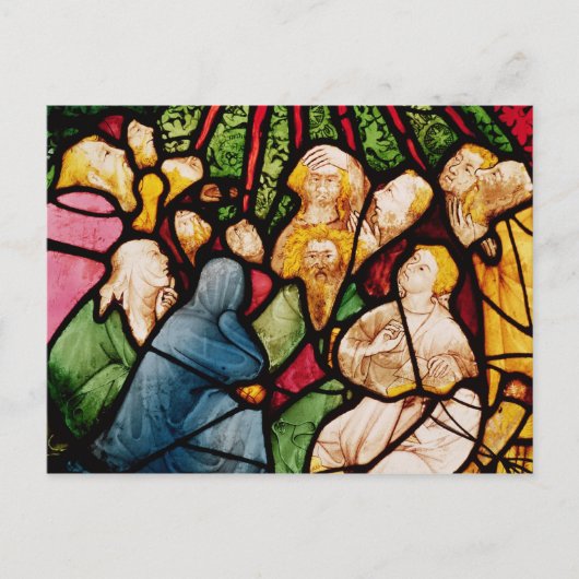 De daling van de Heilige Geest, c.1400 Briefkaart (Voorkant)