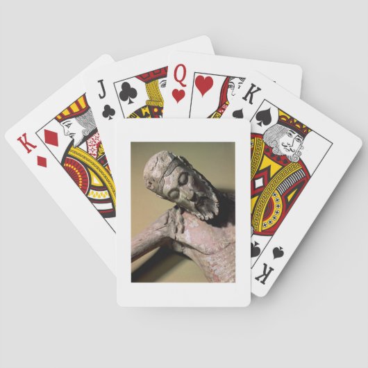 De daling van het kruis, 12e eeuw (polychro) speelkaarten (Achterkant)