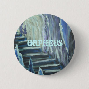 De daling van Orpheus Ronde Button 5,7 Cm