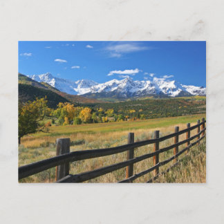 De Dallas-kloof bij Ridgway, Colorado.. Briefkaart