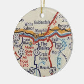 De Dalles OF Kaart Keramisch Ornament (Links)