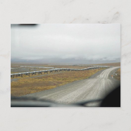 De Dalton Highway rijden Briefkaart (Voorkant)