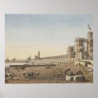 De dam over de Nijl, het gebouw van de Aswan