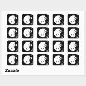 De dam vierkante sticker (Vel)