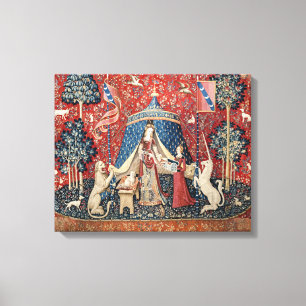De Dame en de Eenhoorn, Aan mijn enige verlangen Canvas Afdruk