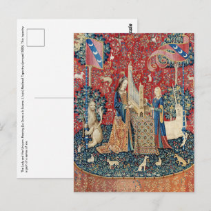 De Dame en de Eenhoorn, Gehoor Briefkaart