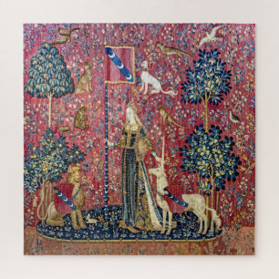 De Dame en de Eenhoorn, Tasten Legpuzzel