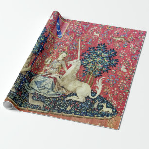 De Dame en de Eenhoorn, Zicht Cadeaupapier