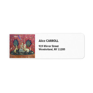 De Dame en de Unicorn. Etiket