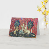 De Dame en de Unicorn. Kaart (Gele Bloem)