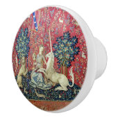 De Dame en de Unicorn. Keramische Knop (Rechts)