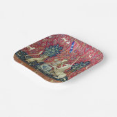 De Dame en de Unicorn. Papieren Bordje (Gebogen)