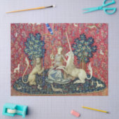 De Dame en de Unicorn. Tissuepapier (Craft)