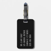 De  dame Golfess Bagagelabel (Achterkant verticaal)