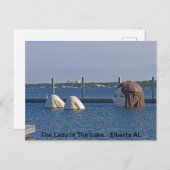 De dame in het meer - Elberta AL Briefkaart (Voorkant / Achterkant)