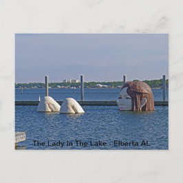 De dame in het meer - Elberta AL Briefkaart