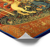 De dame met de eenhoorn poster (Hoek)