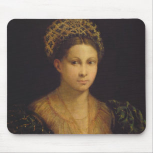 De dame met de Groene Turban Muismat