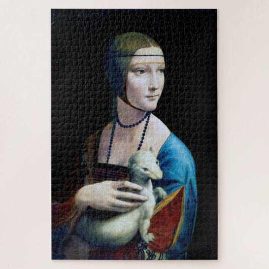 De Dame met een Ermine, Leonardo da Vinci Legpuzzel (Verticaal)