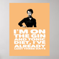 de dame van de Gin en de Tonic Diet