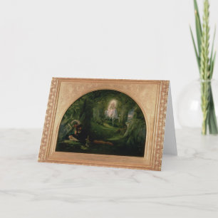 De Dame van de Schoonheid van La zonder Merci Bedankkaart