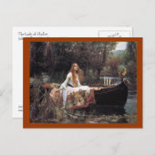 De dame van het Briefkaart van de Sjalot (Voorkant / Achterkant)