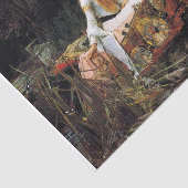 De dame van het sjalot ontkoppelen tissuepapier (Detail)