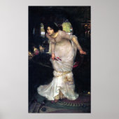De dame van Shalott ~1894~ Poster (Voorkant)