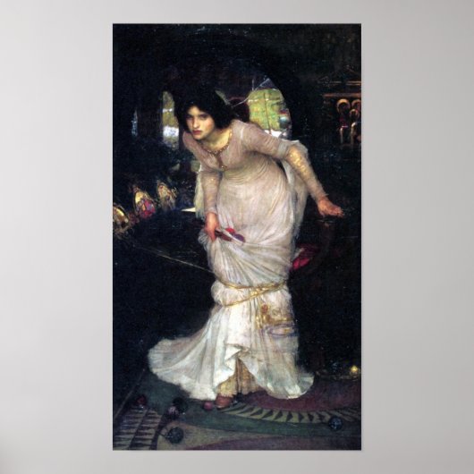 De dame van Shalott ~1894~ Poster (Voorkant)