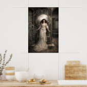 De Dame Van Shalott Poster (Keuken)